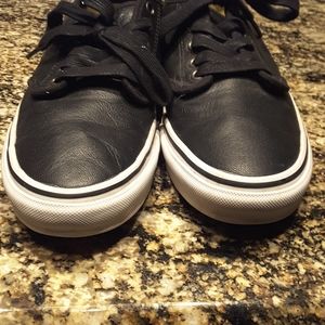 Women or mens leather VANs shoes